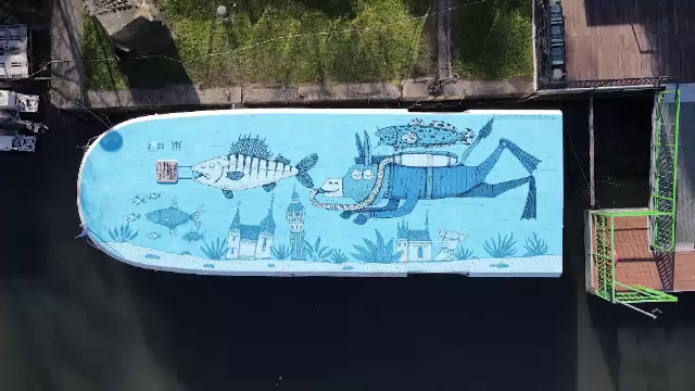 Vaporașele de pe Bega au fost transformate în adevărate opere de artă urbană