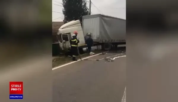 VIDEO Accident mortal pe DN 1D. Traficul este blocat pe ambele sensuri
