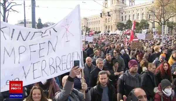 În ciuda protestelor de la Viena, Austria a intrat pentru a patra oară în lockdown național