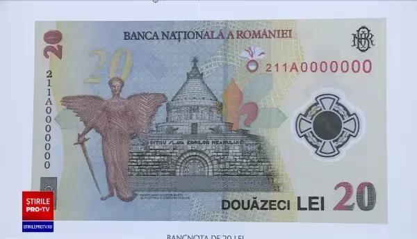 BNR lansează în circulaţie bancnota de 20 de lei, de la 1 decembrie, pe care va apărea Ecaterina Teodoroiu