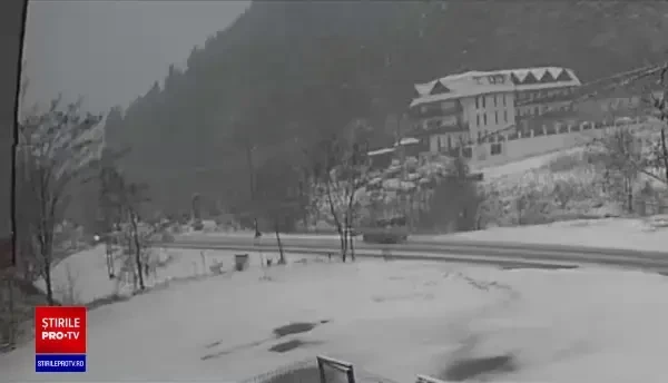 Un autoturism a derapat și a intrat într-un autobuz, în județul Sibiu. Două femei au murit. Momentul a fost filmat