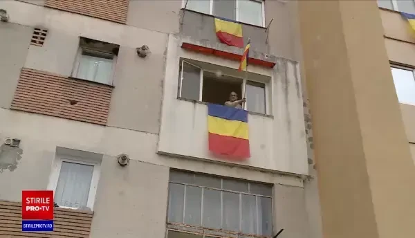 Peste 3.000 de steaguri au fost arborate în tot orașul Caracal de 1 Decembrie