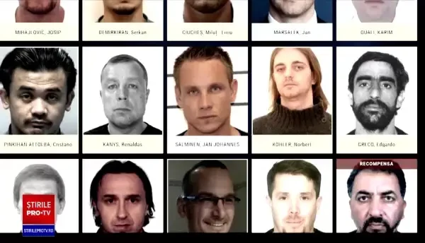 Europol a publicat lista celor mai căutaţi 62 de infractori. Printre ei, și doi români