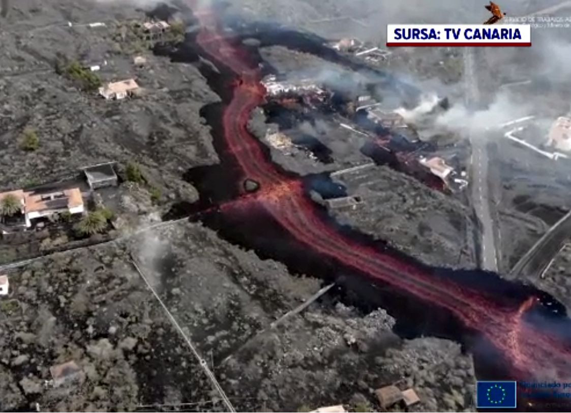 Vulcanul Cumbre Vieja a transformat un paradis terestru într-un peisaj apocaliptic. Pagube de aproape un miliard de dolari