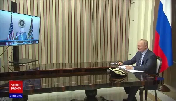 Putin a vorbit două ore cu Biden, la videotelefon. Ce se va întâmpla la granița Ucrainei