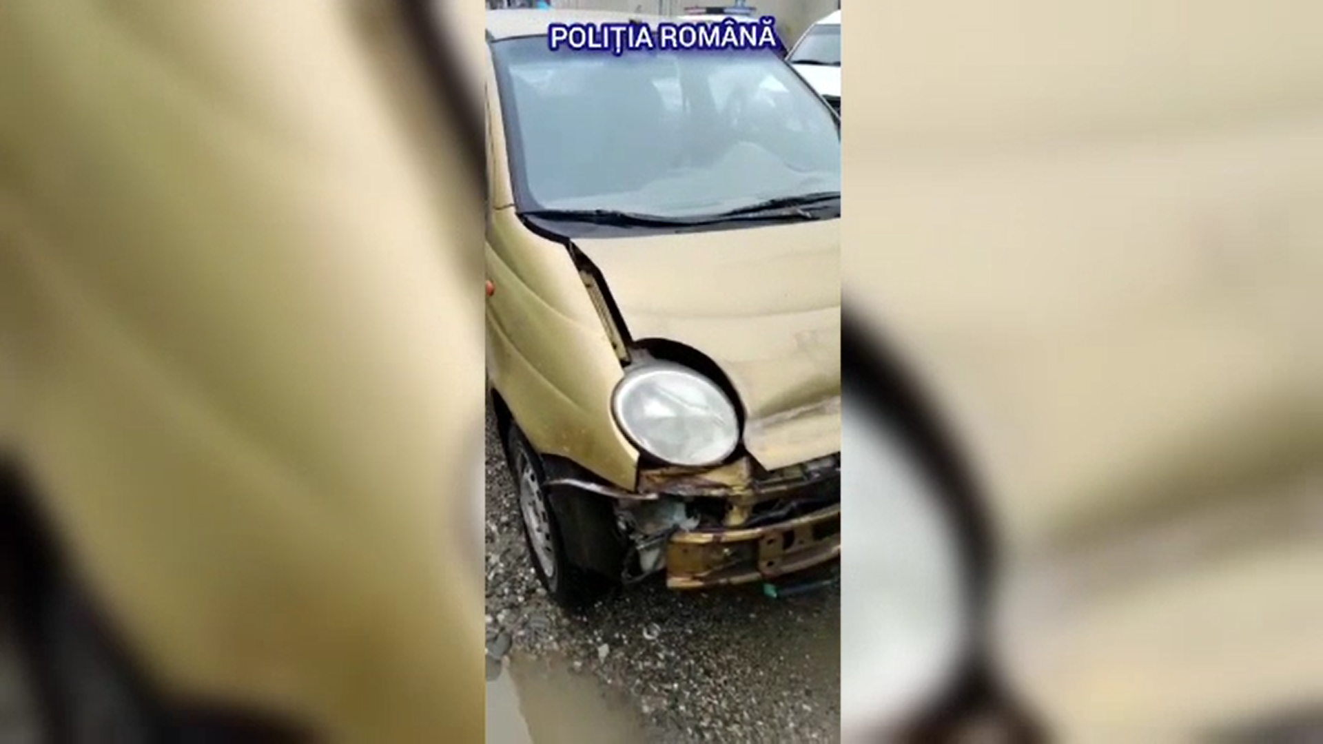 Un bărbat fără permis a furat o mașină din Argeș și a avariat-o