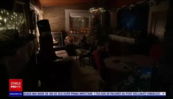 Orașul lui Moș Crăciun în miniatură, creat de un belgian în sufragerie. „Am avut nevoie de patru zile pentru a aranja totul”