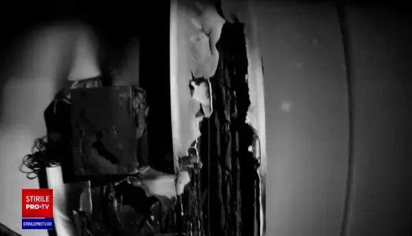 Noi imagini de la locul de unde a pornit incendiul care a distrus blocul din Constanța