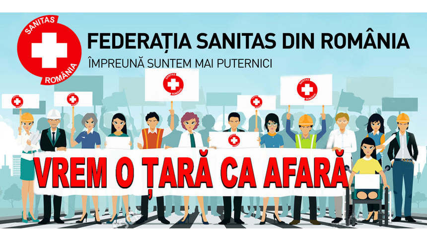Sanitas acuză că personalul medical din România nu a avut aceleaşi beneficii ca salariaţii din Sănătate din alte state ale UE