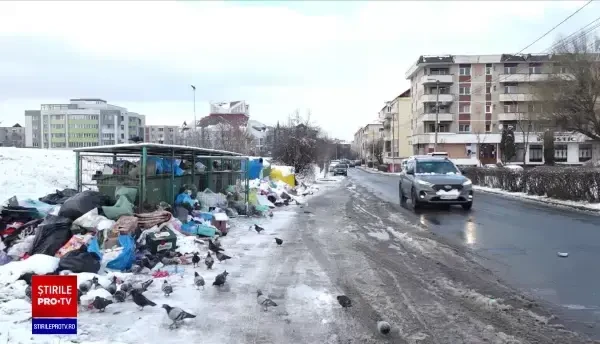 Orașul Baia Mare e sufocat de gunoaie: "Trăim în mizerie și cu sobolani pentru că cineva își bate joc de noi"