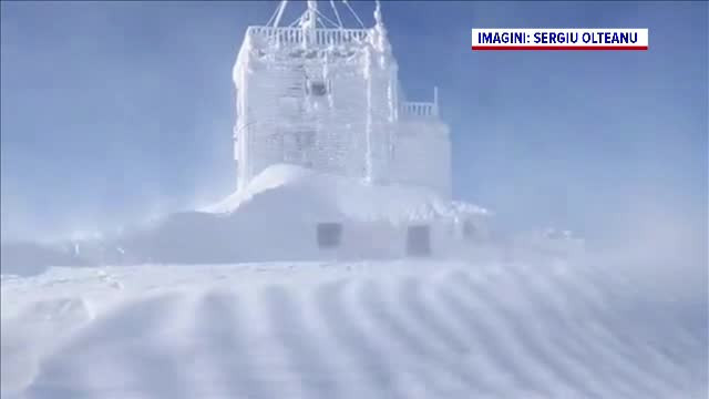 A nins viscolit la munte. Au fost -21 de grade pe Vârful Omu. De Crăciun, vremea se încălzește
