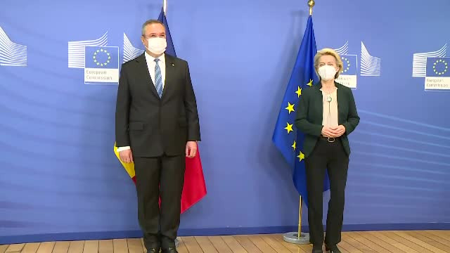 Ciucă și Ursula von der Leyen, discuții despre rata scăzută a vaccinării în România. Mesajul transmis de Comisia Europeană