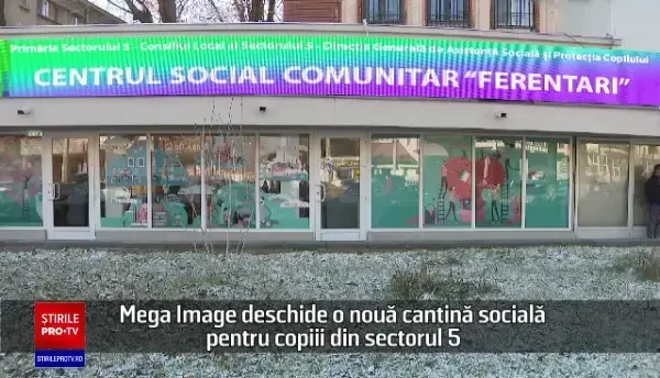 (P) Mega Image deschide o nouă cantină socială pentru copiii din Sectorul 5