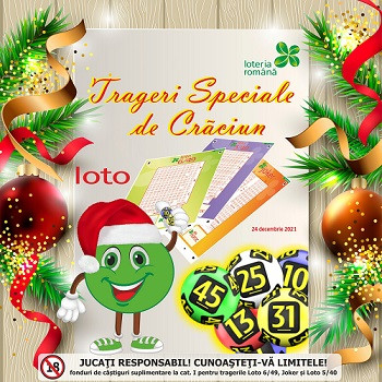 Rezultate Loto 6/49, Loto 5/40 și Joker, 24 decembrie. Numerele extrase în Ajunul Crăciunului