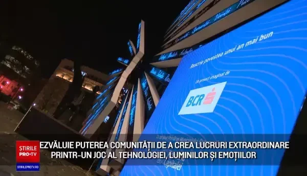 (P) BCR: Rescrie povestea unui an mai bun. Descoperă instalațiile luminoase de artă din București