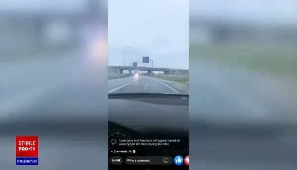 Cercetări după ce imagini cu un poliţist care îndreaptă arma spre un şofer au apărut pe reţelele sociale