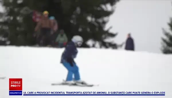 Cum a fost ultima zi din vacanța de Revelion, pe pârtiile de schi. Oamenii mari au redevenit copii, pentru o zi