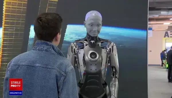 iLikeIT. Robotul umanoid Ameca, atracția principală a târgului de tehnologie din Las Vegas