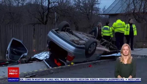 Un polițist și-a pierdut viața într-un accident tragic, în Buzău. Martor: Am auzit o bubuitură puternică