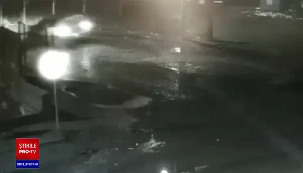 Momentul crimei din Bolintin Vale, surprins de camerele de supraveghere