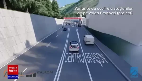 ANIMAȚIE GRAFICĂ. Cum vor arăta pasajele și centurile ocolitoare ale stațiunilor de pe Valea Prahovei
