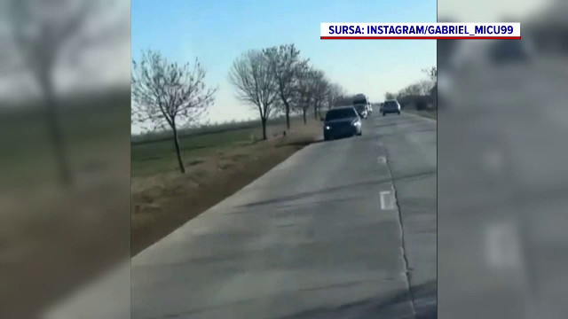 Un antrenor de kickboxing din Craiova s-a filmat când gonea pe contrasens: „Ăla era să se ducă în șanț”