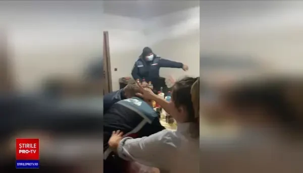 Scandal într-un apartament din Târgu Jiu. Polițiștii și jandarmii au fost amenințați și înjurați