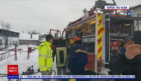 Incendiu la un cămin pentru persoane vârstnice din Alba. 50 de bătrâni au fost evacuați de urgență