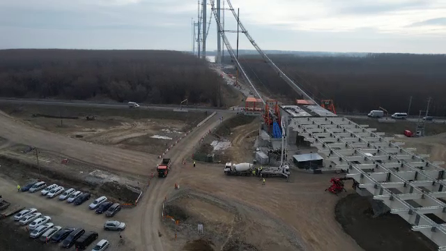 „Golden Gate-ul” de la Brăila prinde contur. În ce stadiu au ajuns lucrările