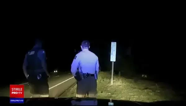 Situația dramatică evitată la limită. O mașină Tesla pe pilot automat era să omoare doi polițiști