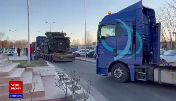 Primul convoi cu tehnică militară SUA a ajuns la Mihail Kogălniceanu