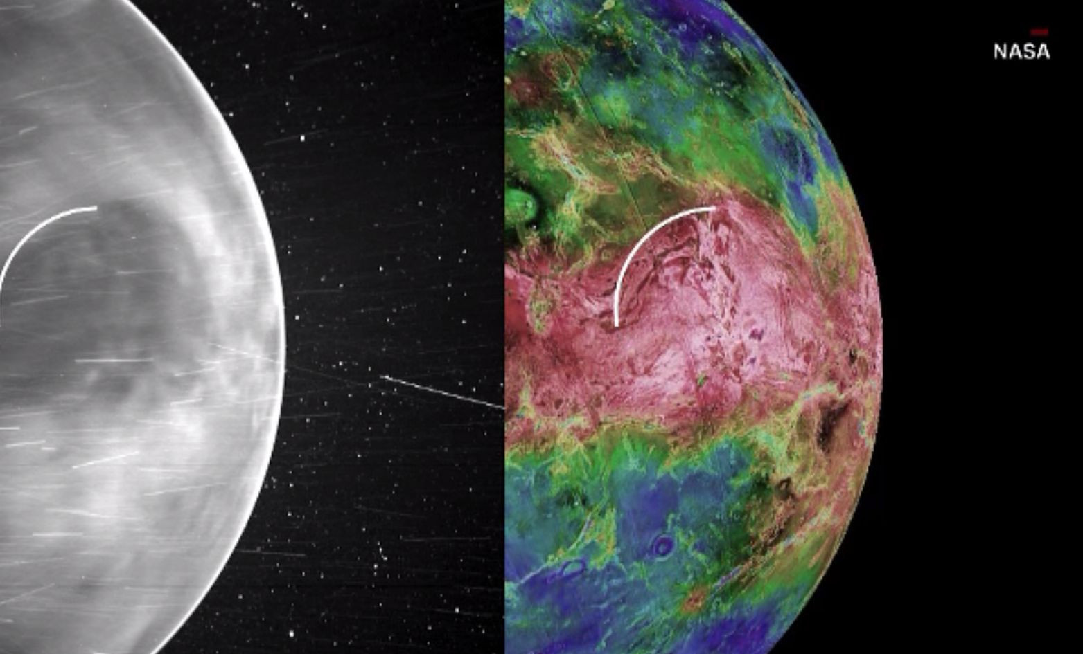 Primele imagini de pe Venus, cu sonda solară Parker, în „spectrul vizibil”