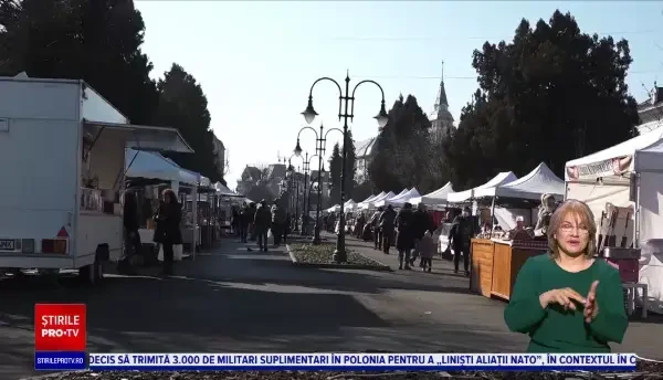 Târg de Valentine's Day amenajat în Târgu Mureș. Cadourile pregătite de producătorii locali