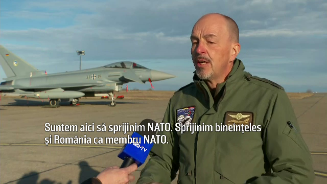 Declarația comandantului escadrilei germane de la Mihail Kogălniceanu, după sosirea în țară a aeronavelor Eurofighter Typhoon