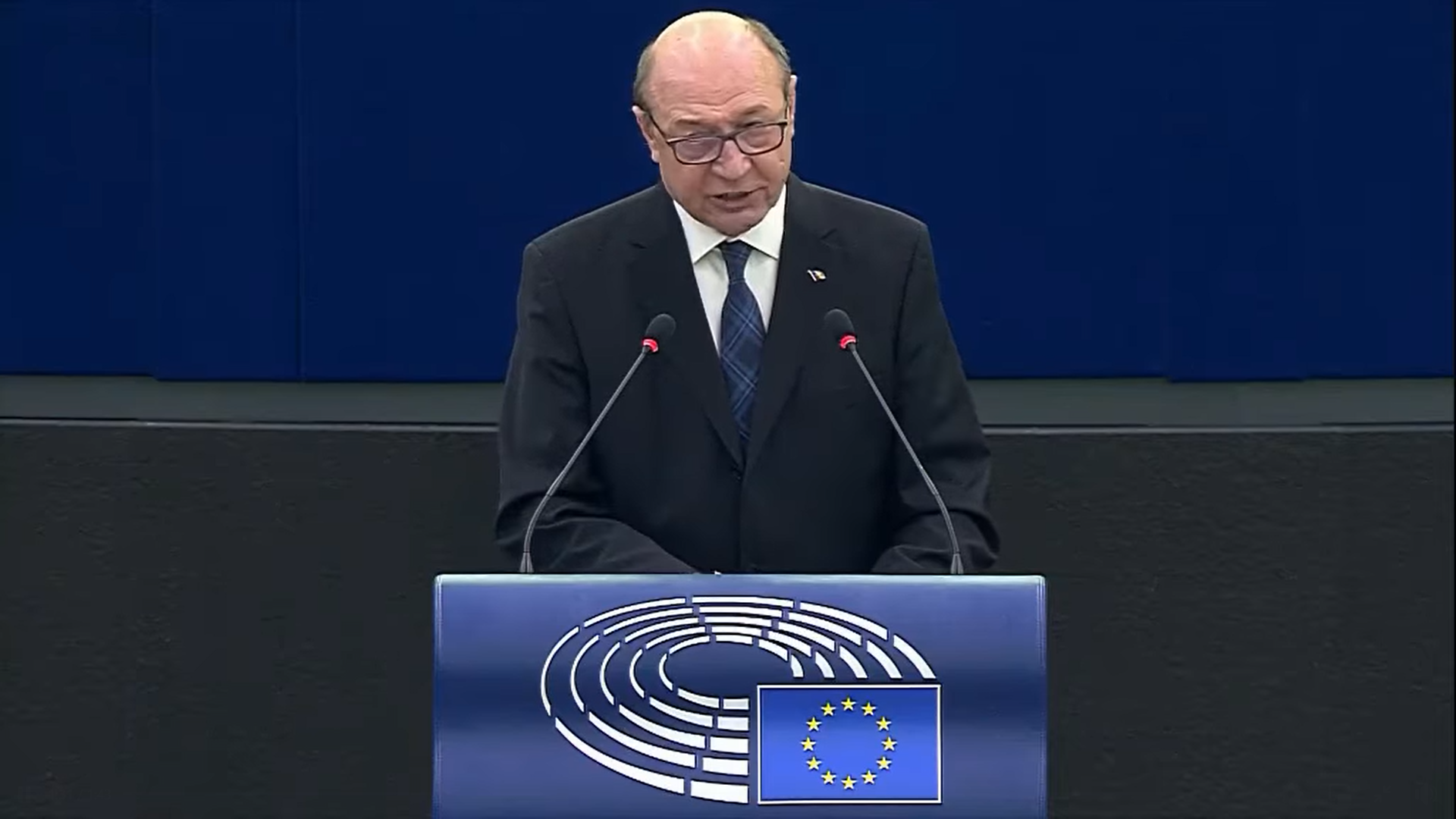 Traian Băsescu a propus în Parlamentul European trei măsuri împotriva Rusiei
