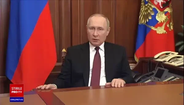 A început războiul în Ucraina, filmul invaziei. Vladimir Putin și-a înregistrat discursul încă din 21 februarie