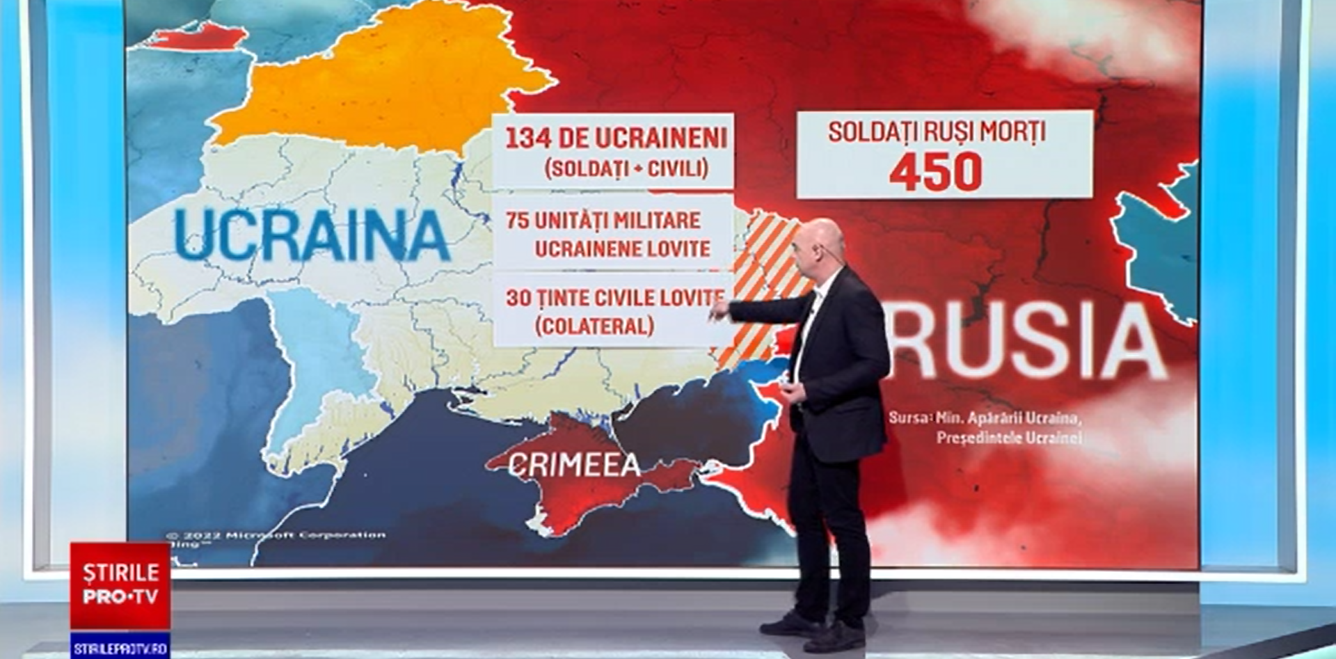 Bilanțul victimelor războiului din Ucraina: 137 de ucraineni și-au pierdut viața și 316 au fost răniți