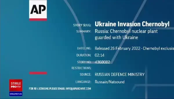 Rusia a publicat imagini din zona de excludere de la Cernobîl