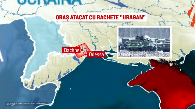 Este prăpăd în sudul Ucrainei. Mai multe localități au fost atacate cu rachete de tip „Uragan”