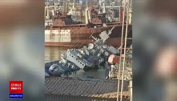 Ucrainenii și-au scufundat nava amiral de război, mândria marinei, ca să nu ajungă în mâinile rușilor