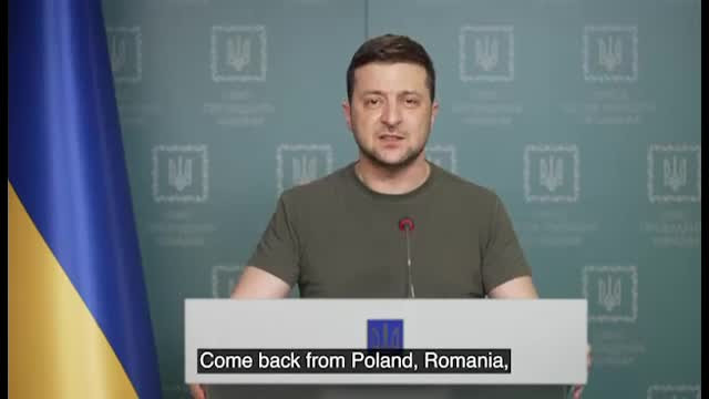 Zelenski: „Sunt sigur că în curând vom putea spune oamenilor noștri: Întoarceți-vă din Polonia, România, Slovacia”