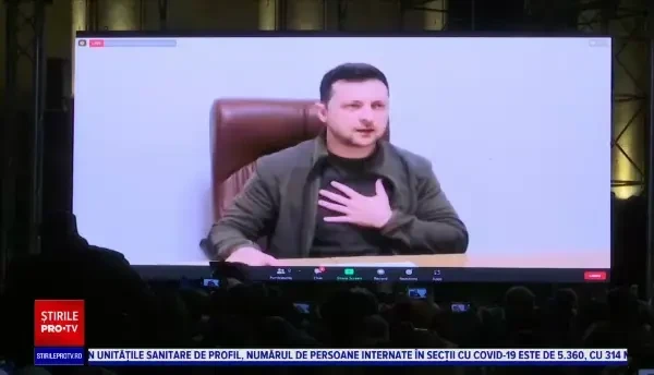 Zelenski îi roagă pe europeni să susțină Ucraina: ”Aş vrea să ieşiţi pe străzi”