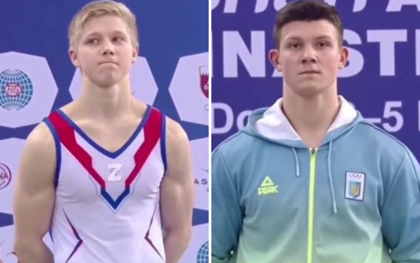Un gimnast rus a purtat simbolul Z pe podium, lângă un rival ucrainean, la Doha. Acum este cercetat disciplinar