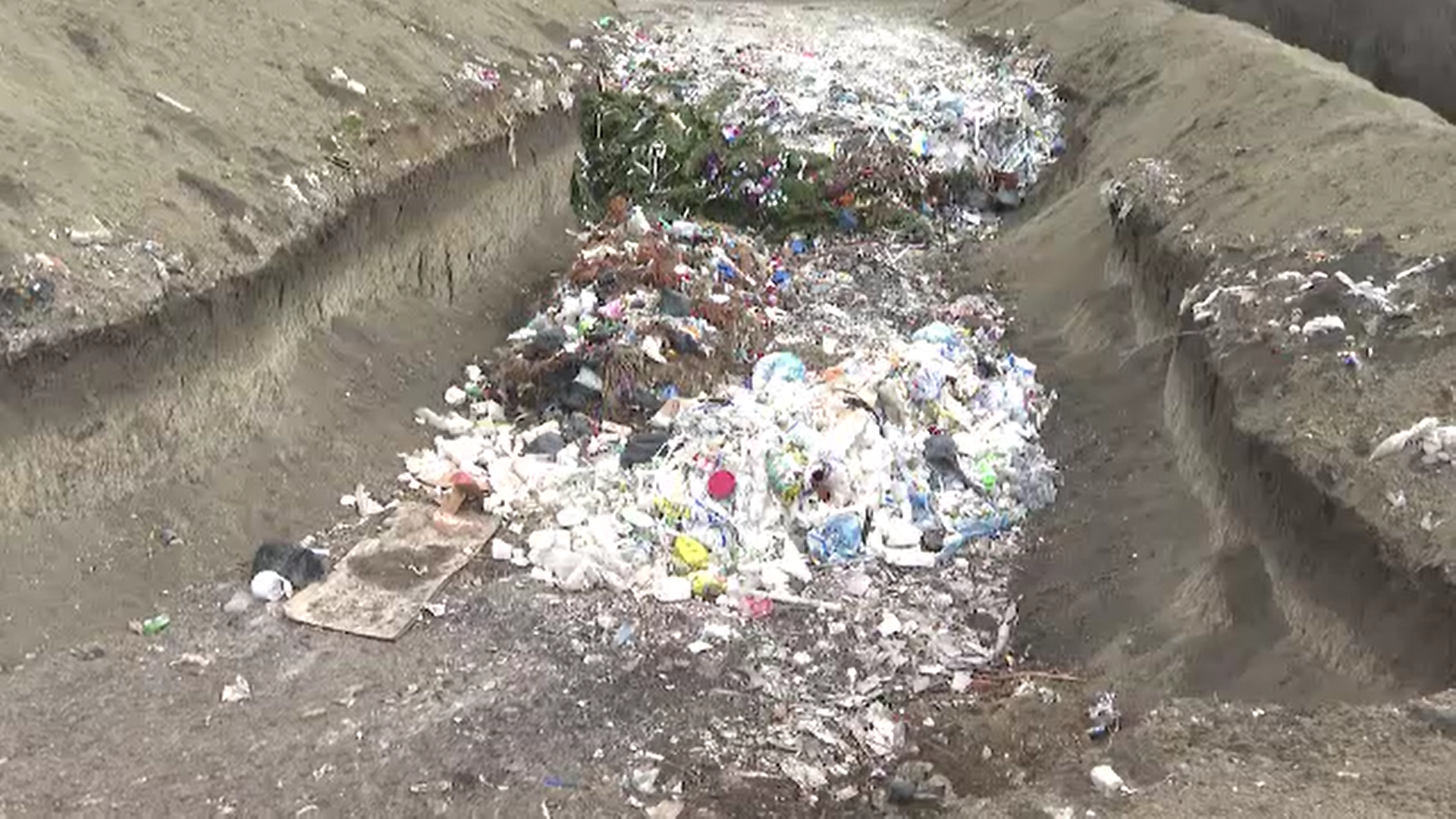 O groapă clandestină de gunoi a fost descoperită la marginea orașului Timișoara