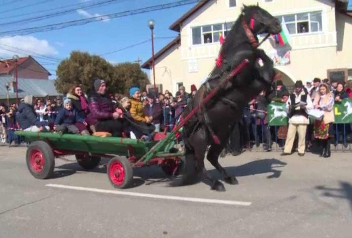 Paștele cailor, sărbătoarea bulgarilor din Dâmbovița. Preoții au binecuvântat animalele, pentru muncile agricole