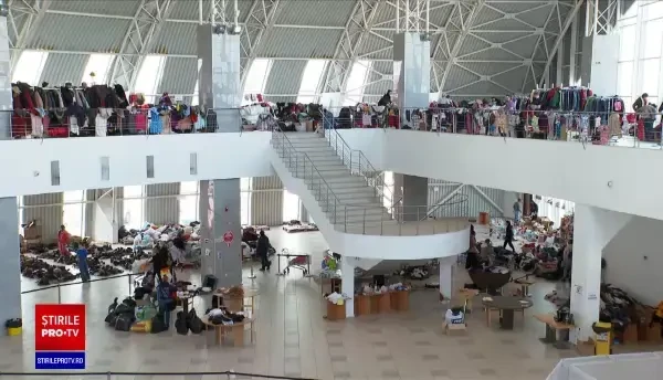 Un centru umanitar din Constanța a fost transformat într-un supermarket pentru refugiații ucraineni. Produsele sunt gratuite