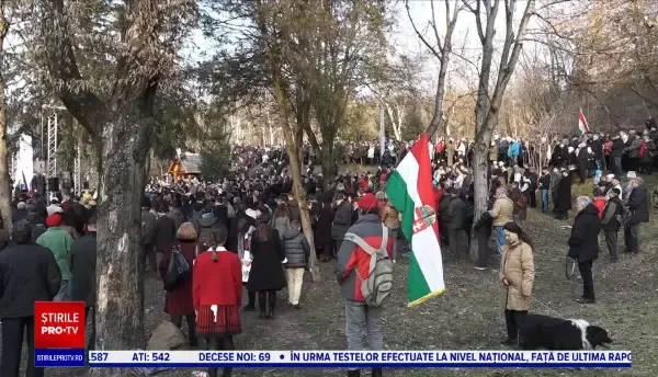 Maghiarii de pretutindeni au comemorat luni eroii Revoluției Pașoptiste Maghiare