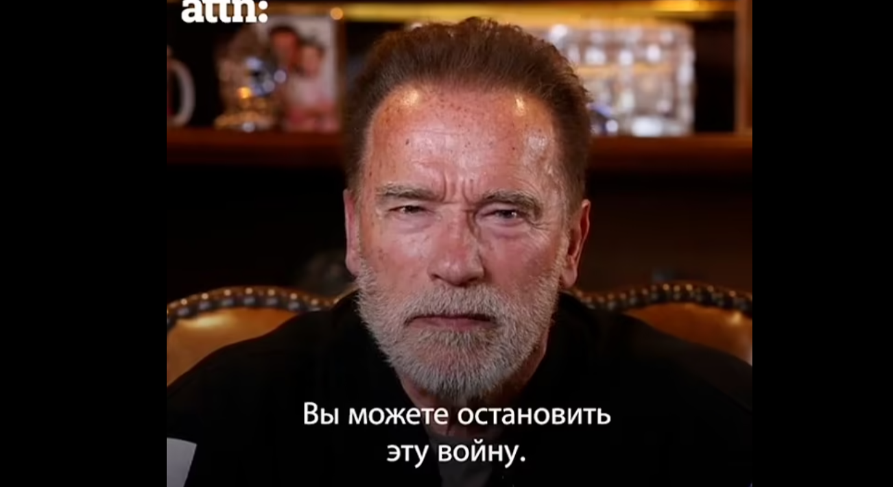 VIDEO. Mesaj emoționant al lui Arnold pentru Putin: ”De ce îi sacrificați pe acești tineri?”