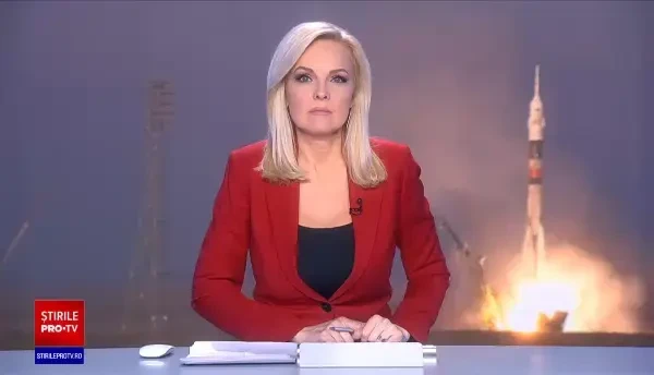 Cosmonauții ruși au sosit la Stația Spațială Internațională în costume de zbor galben și albastru, culorile Ucrainei