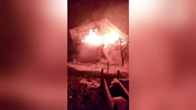 Incendiu puternic într-un adăpost de animale în județul Suceava: 12 oi și o bovină au pierit
